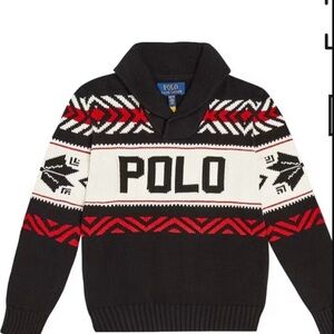 RALPH LAUREN HOLIDAY SWEATER SZ L 14/16
